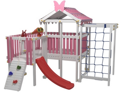 Детский домашний игровой комплекс Мансарда 9 Розовый
